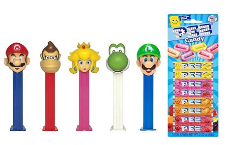 pez mario bros|nintendo pez candies.